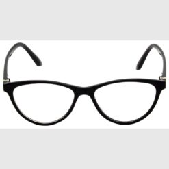 Hrinkar Cat-eyed Black Designer frames for Men & Women | TR90 | Black | HFRM-BK-13 - Image 2