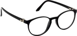 Hrinkar Oval Black chasma frame for Men & Women | TR90 | Black | HFRM-BK-14