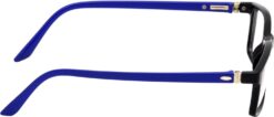 Hrinkar Rectangle Blue and Black stylish eyeglasses for Men & Women | TR90 | Blue and Black | HFRM-BK-BU-11 - Image 3