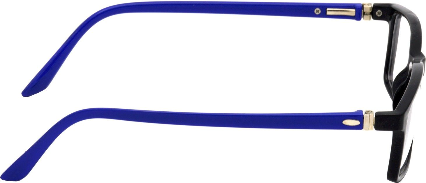 Hrinkar Rectangle Blue and Black stylish eyeglasses for Men & Women | TR90 | Blue and Black | HFRM-BK-BU-11 - Image 3