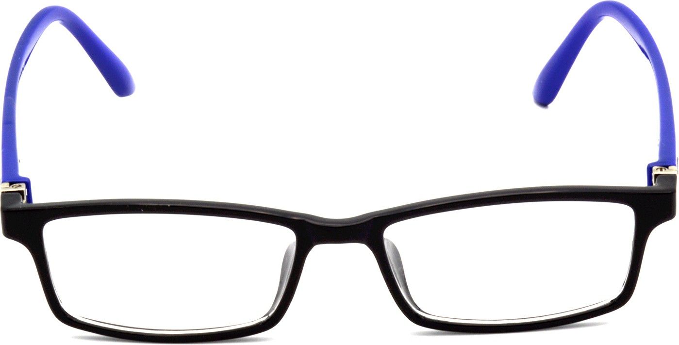 Hrinkar Rectangle Blue and Black Designer frames for Men & Women | TR90 | Blue and Black | HFRM-BK-BU-12 - Image 2