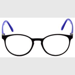 Alternative view of Hrinkar Oval Blue and Black eyeglasses for Men & Women | TR90 | Blue and Black | HFRM-BK-BU-14