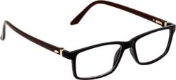 Hrinkar Rectangle Brown and Black Designer frames for Men & Women | TR90 | Brown and Black | HFRM-BK-BWN-11