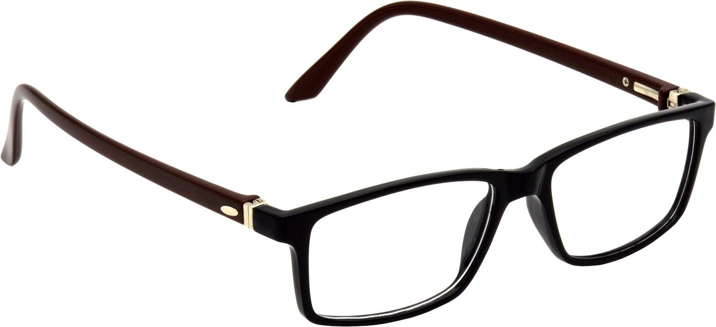 Hrinkar Rectangle Brown and Black Designer frames for Men & Women | TR90 | Brown and Black | HFRM-BK-BWN-11