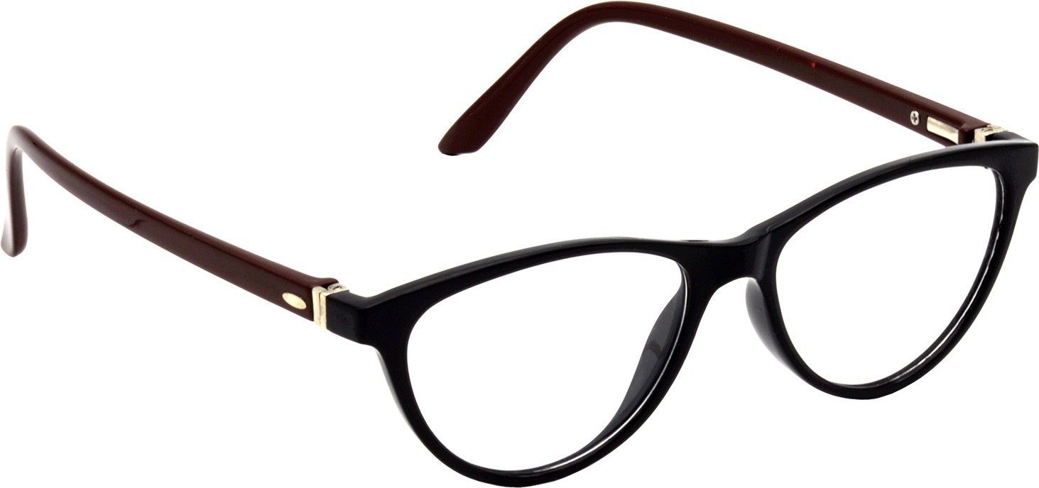 Hrinkar Cat-eyed Brown and Black eyeglasses for Men & Women | TR90 | Brown and Black | HFRM-BK-BWN-13