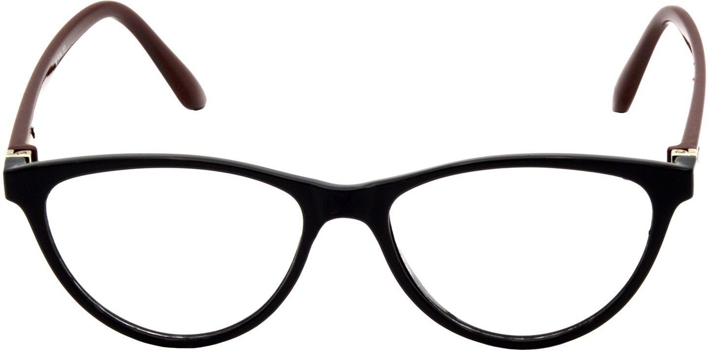 Hrinkar Cat-eyed Brown and Black eyeglasses for Men & Women | TR90 | Brown and Black | HFRM-BK-BWN-13 - Image 2