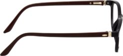 Hrinkar Cat-eyed Brown and Black eyeglasses for Men & Women | TR90 | Brown and Black | HFRM-BK-BWN-13 - Image 3