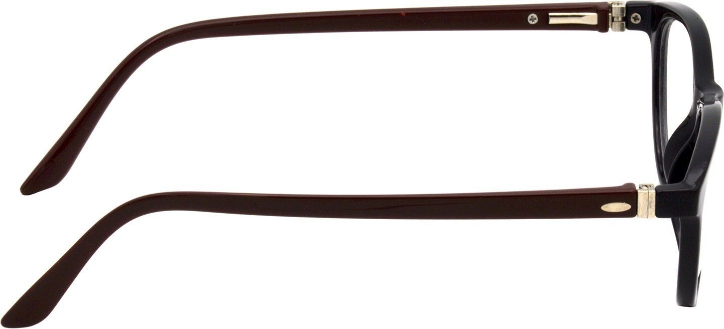 Hrinkar Cat-eyed Brown and Black eyeglasses for Men & Women | TR90 | Brown and Black | HFRM-BK-BWN-13 - Image 3