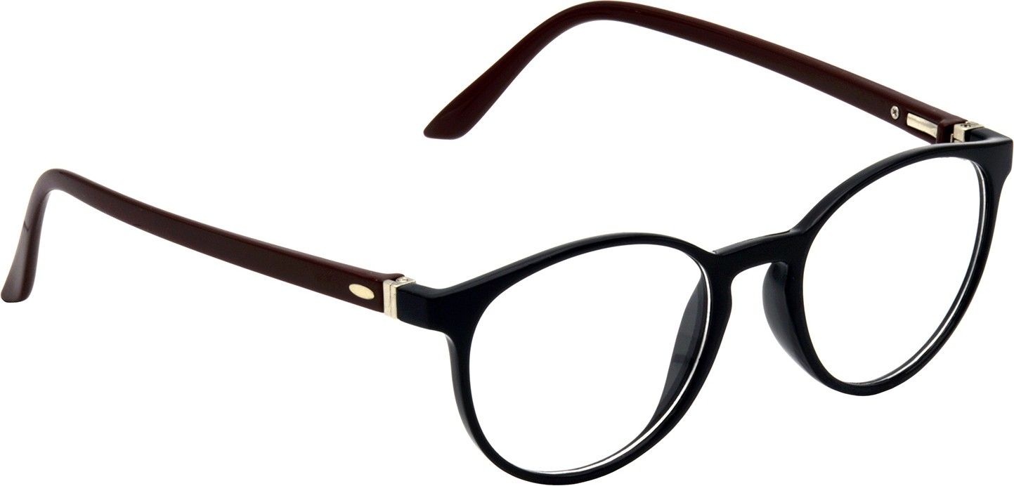 Hrinkar Oval Brown and Black spectacle frames for Men & Women | TR90 | Brown and Black | HFRM-BK-BWN-14