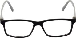Hrinkar Rectangle Black and Grey chasma frame for Men & Women | TR90 | Black and Grey | HFRM-BK-GRY-11 - Image 2