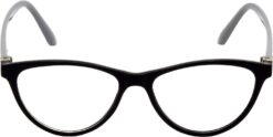 Hrinkar Cat-eyed Black and Grey spectacle frames for Men & Women | TR90 | Black and Grey | HFRM-BK-GRY-13 - Image 2