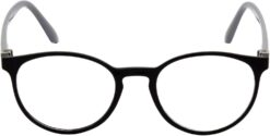 Hrinkar Oval Black and Grey eyeglass frames for Men & Women | TR90 | Black and Grey | HFRM-BK-GRY-14 - Image 2