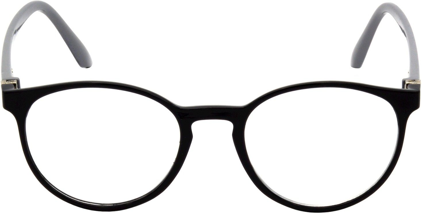 Hrinkar Oval Black and Grey eyeglass frames for Men & Women | TR90 | Black and Grey | HFRM-BK-GRY-14 - Image 2