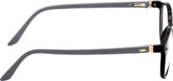Hrinkar Oval Black and Grey eyeglass frames for Men & Women | TR90 | Black and Grey | HFRM-BK-GRY-14 - Image 3