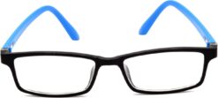 Alternative view of Hrinkar Rectangle Blue and Black eyeglasses for Men & Women | TR90 | Blue and Black | HFRM-BK-LBU-12