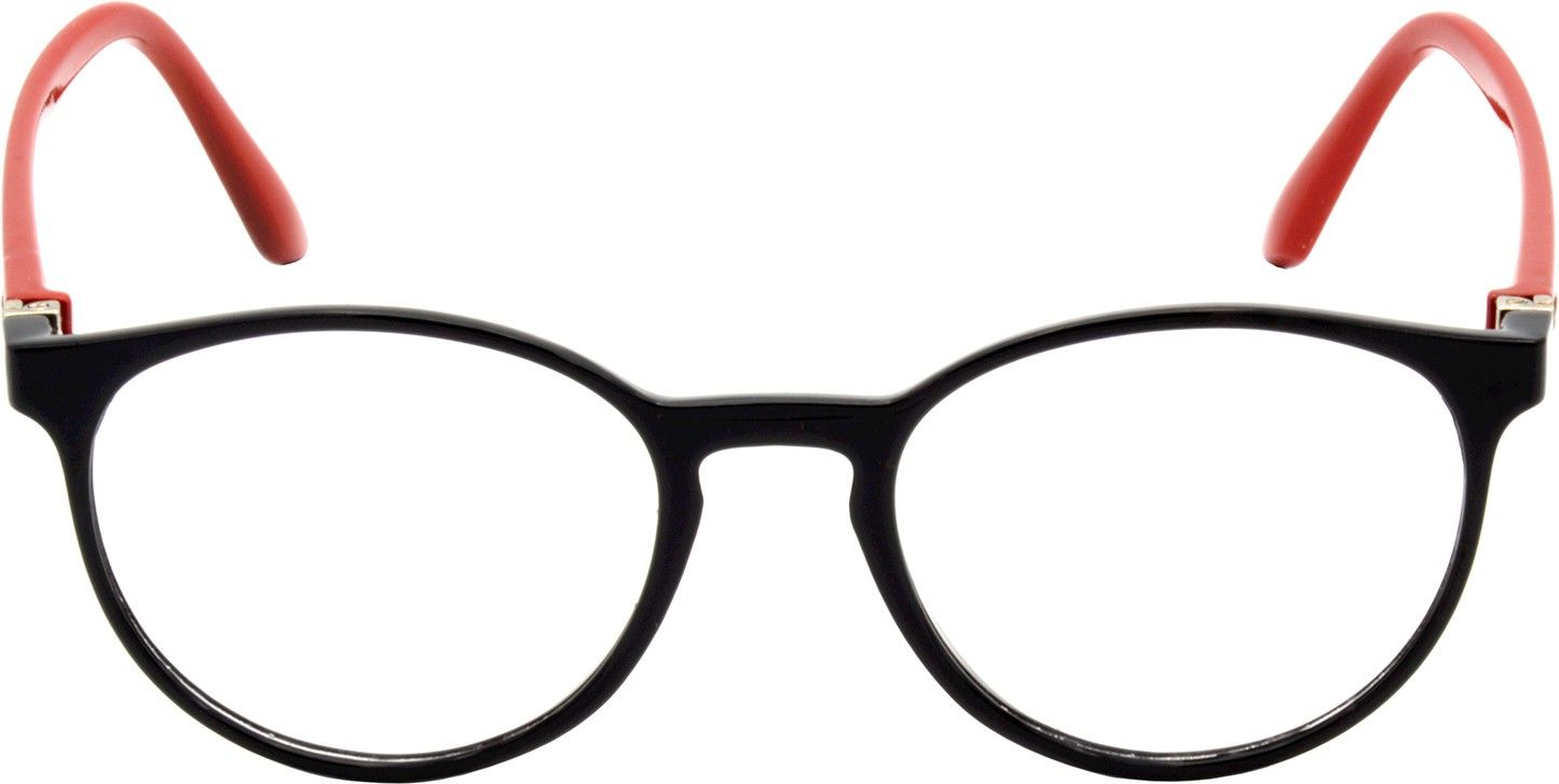 Hrinkar Oval Red and Black Designer frames for Men & Women | TR90 | Red and Black | HFRM-BK-RD-14 - Image 2
