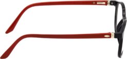 Hrinkar Oval Red and Black Designer frames for Men & Women | TR90 | Red and Black | HFRM-BK-RD-14 - Image 3