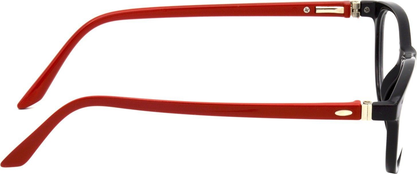 Hrinkar Cat-eyed Red and Black stylish eyeglasses for Men & Women | TR90 | Red and Black | HFRM-BK-RD-13 - Image 3