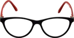 Alternative view of Hrinkar Cat-eyed Red and Black stylish eyeglasses for Men & Women | TR90 | Red and Black | HFRM-BK-RD-13