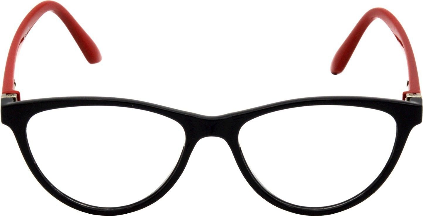 Hrinkar Cat-eyed Red and Black stylish eyeglasses for Men & Women | TR90 | Red and Black | HFRM-BK-RD-13 - Image 2