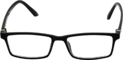 Hrinkar Rectangle Black eyeglasses for Men & Women | TR90 | Black | HFRM-BK-15 - Image 2