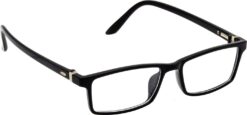 Hrinkar Rectangle Black eyeglasses for Men & Women | TR90 | Black | HFRM-BK-15