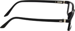 Hrinkar Rectangle Black eyeglasses for Men & Women | TR90 | Black | HFRM-BK-15 - Image 3