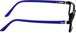 Hrinkar Rectangle Blue and Black spectacle frames for Men & Women | TR90 | Blue and Black | HFRM-BK-BU-15 - Image 3