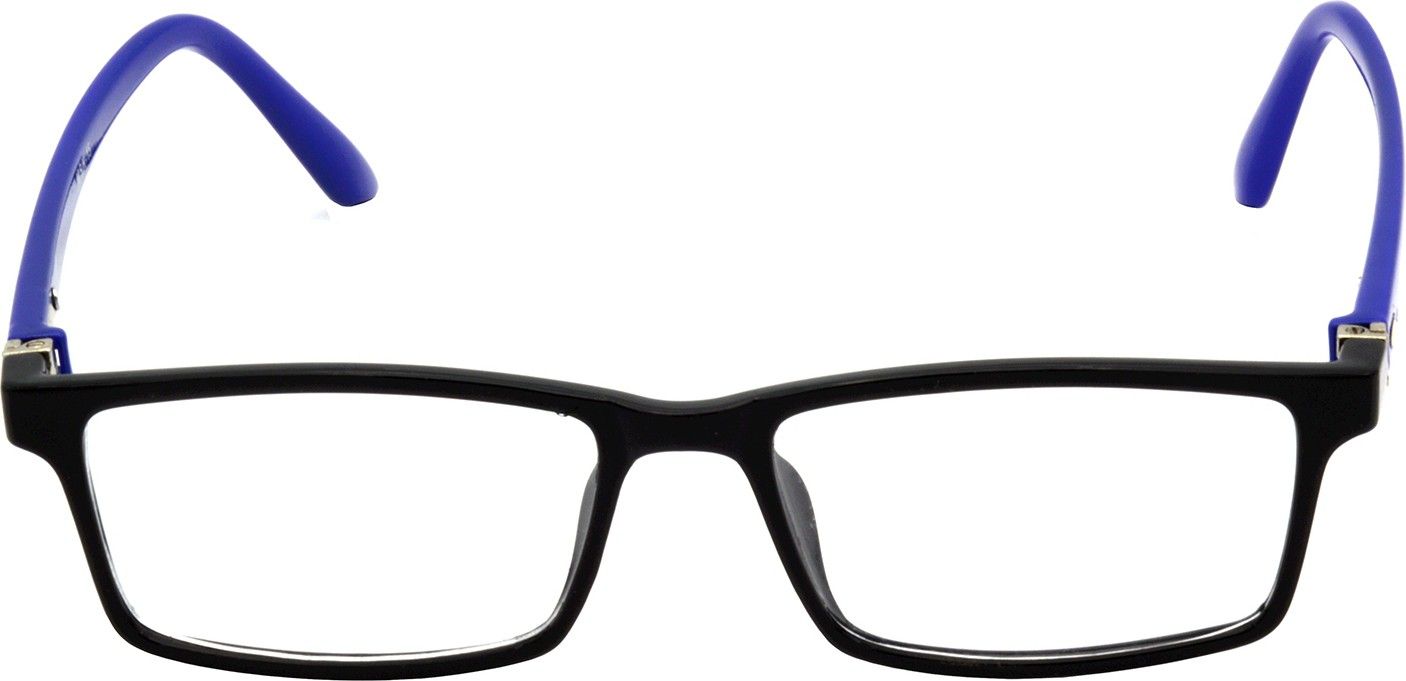 Hrinkar Rectangle Blue and Black spectacle frames for Men & Women | TR90 | Blue and Black | HFRM-BK-BU-15 - Image 2