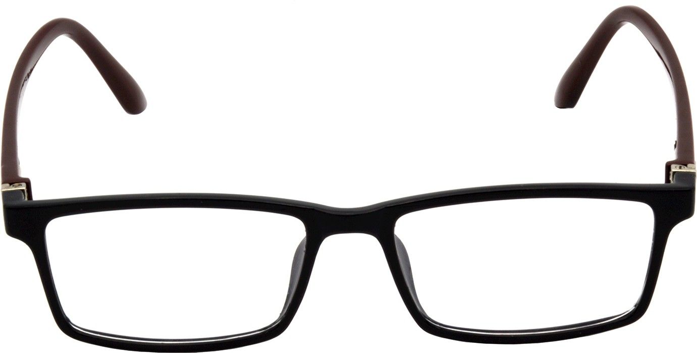 Hrinkar Rectangle Brown and Black eyeglass frames for Men & Women | TR90 | Brown and Black | HFRM-BK-BWN-15 - Image 2