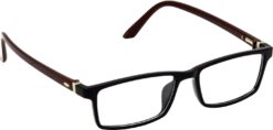 Hrinkar Rectangle Brown and Black eyeglass frames for Men & Women | TR90 | Brown and Black | HFRM-BK-BWN-15