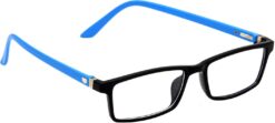 Hrinkar Rectangle Blue and Black spectacle frames for Men & Women | TR90 | Blue and Black | HFRM-BK-LBU-15