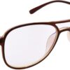 Hrinkar Pilot Brown eyeglasses for Men & Women | Metal | Brown | HFRM2442-BWN
