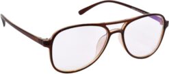 Hrinkar Pilot Brown eyeglasses for Men & Women | Metal | Brown | HFRM2442-BWN