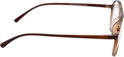 Hrinkar Pilot Brown eyeglasses for Men & Women | Metal | Brown | HFRM2442-BWN - Image 3