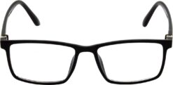 Hrinkar Rectangle Black spectacle frames for Men & Women | TR90 | Black | HFRM-BK-16 - Image 2