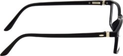 Hrinkar Rectangle Black spectacle frames for Men & Women | TR90 | Black | HFRM-BK-16 - Image 3