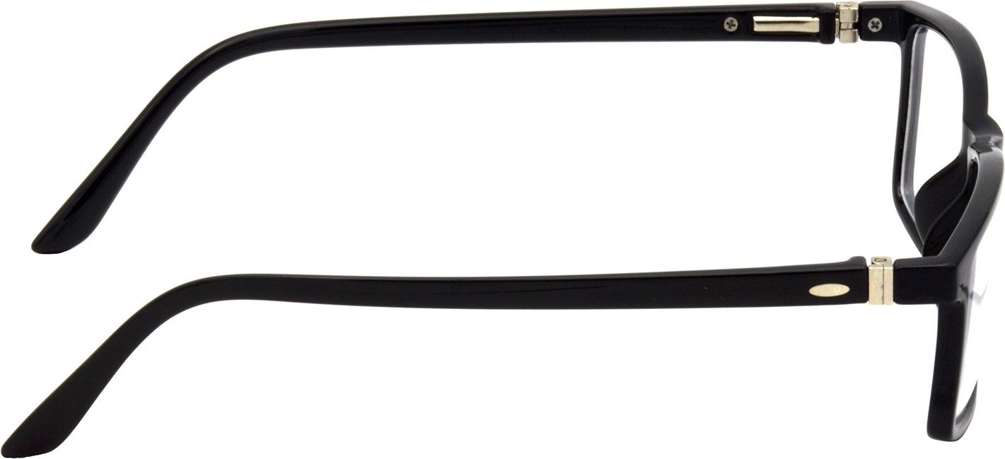 Hrinkar Rectangle Black spectacle frames for Men & Women | TR90 | Black | HFRM-BK-16 - Image 3