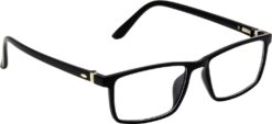 Hrinkar Rectangle Black spectacle frames for Men & Women | TR90 | Black | HFRM-BK-16