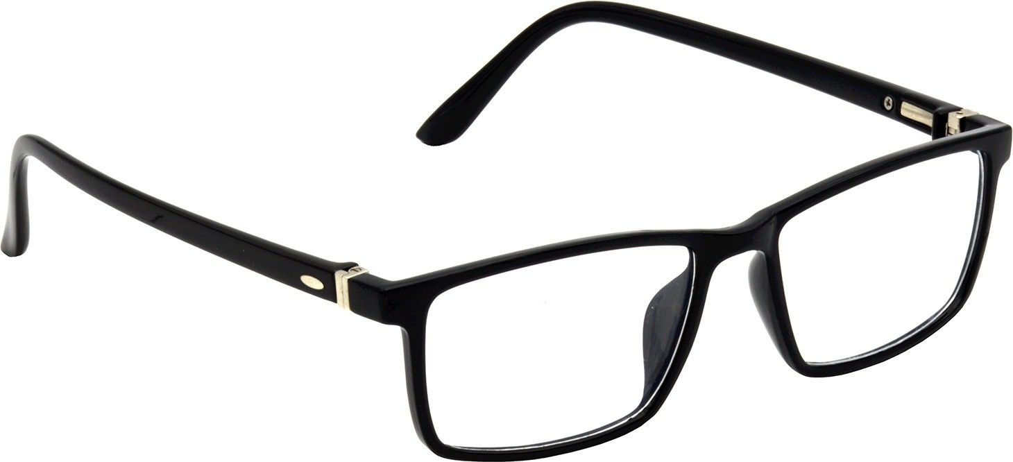 Hrinkar Rectangle Black spectacle frames for Men & Women | TR90 | Black | HFRM-BK-16