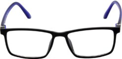 Hrinkar Rectangle Blue and Black eyeglass frames for Men & Women | TR90 | Blue and Black | HFRM-BK-BU-16 - Image 2