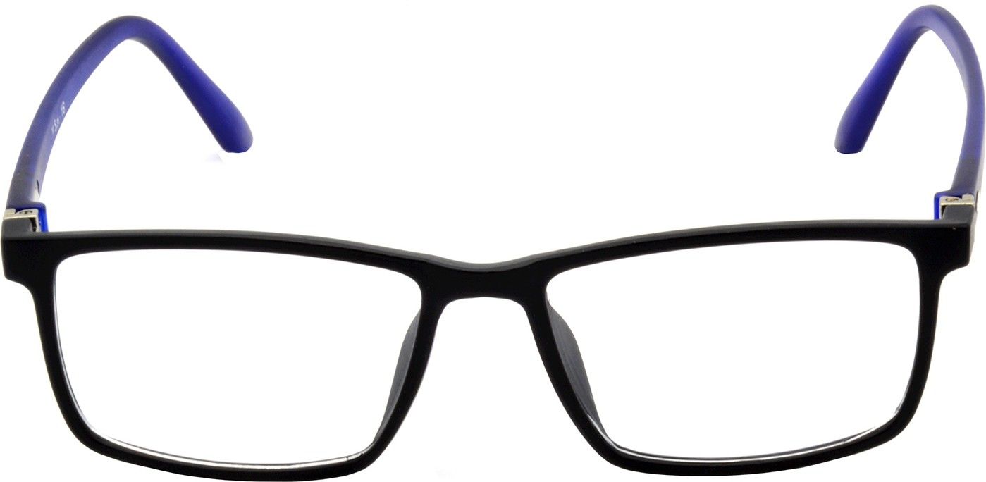 Hrinkar Rectangle Blue and Black eyeglass frames for Men & Women | TR90 | Blue and Black | HFRM-BK-BU-16 - Image 2