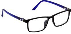 Hrinkar Rectangle Blue and Black eyeglass frames for Men & Women | TR90 | Blue and Black | HFRM-BK-BU-16