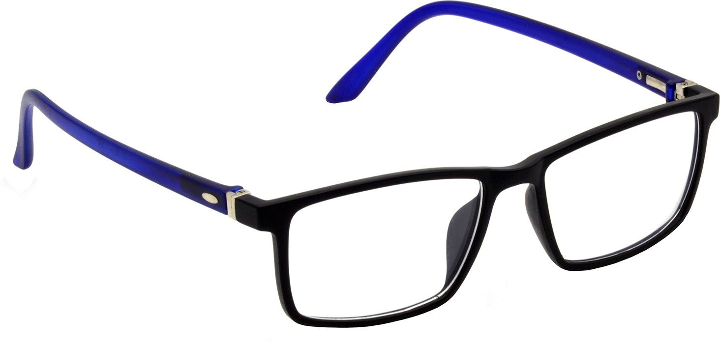Hrinkar Rectangle Blue and Black eyeglass frames for Men & Women | TR90 | Blue and Black | HFRM-BK-BU-16