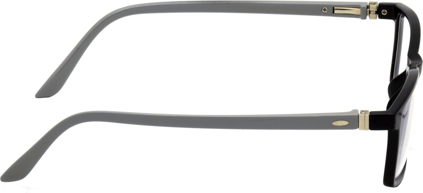 Hrinkar Rectangle Black and Grey Designer frames for Kids Boy & Girl | TR90 | Black and Grey | HFRM-BK-GRY-17 - Image 3