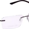 Hrinkar Rectangle Brown stylish eyeglasses for Men & Women | Metal | Brown | HFRM101-BWN