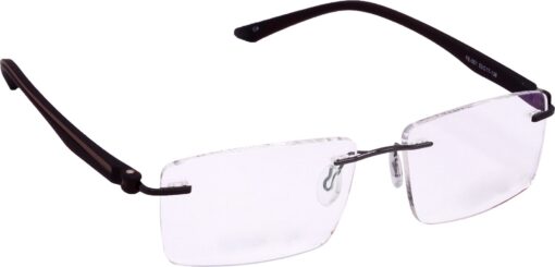 Hrinkar Rectangle Brown stylish eyeglasses for Men & Women | Metal | Brown | HFRM101-BWN