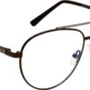 Hrinkar Pilot Brown eyeglass frames for Men & Women | Metal | Brown | HFRM55109-BWN