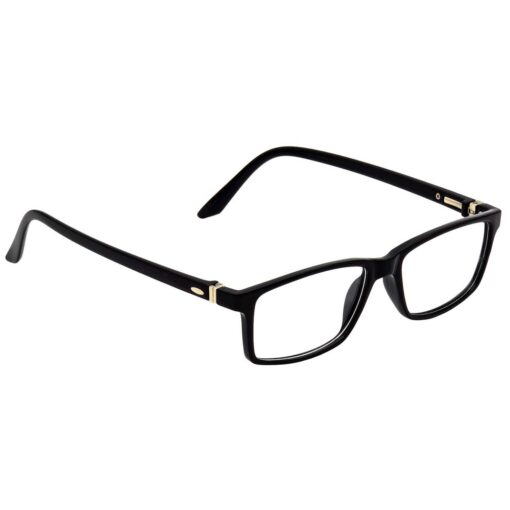 Hrinkar Rectangle Black chasma frame for Men & Women | TR90 | Black | HFRM-BK-11