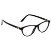 Hrinkar Cat-eyed Black Designer frames for Men & Women | TR90 | Black | HFRM-BK-13